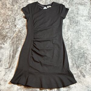 Ann Taylor Loft Women Cap Sleeve Ruffled Flounce Dress NWT $ 80 Size 0 Petite